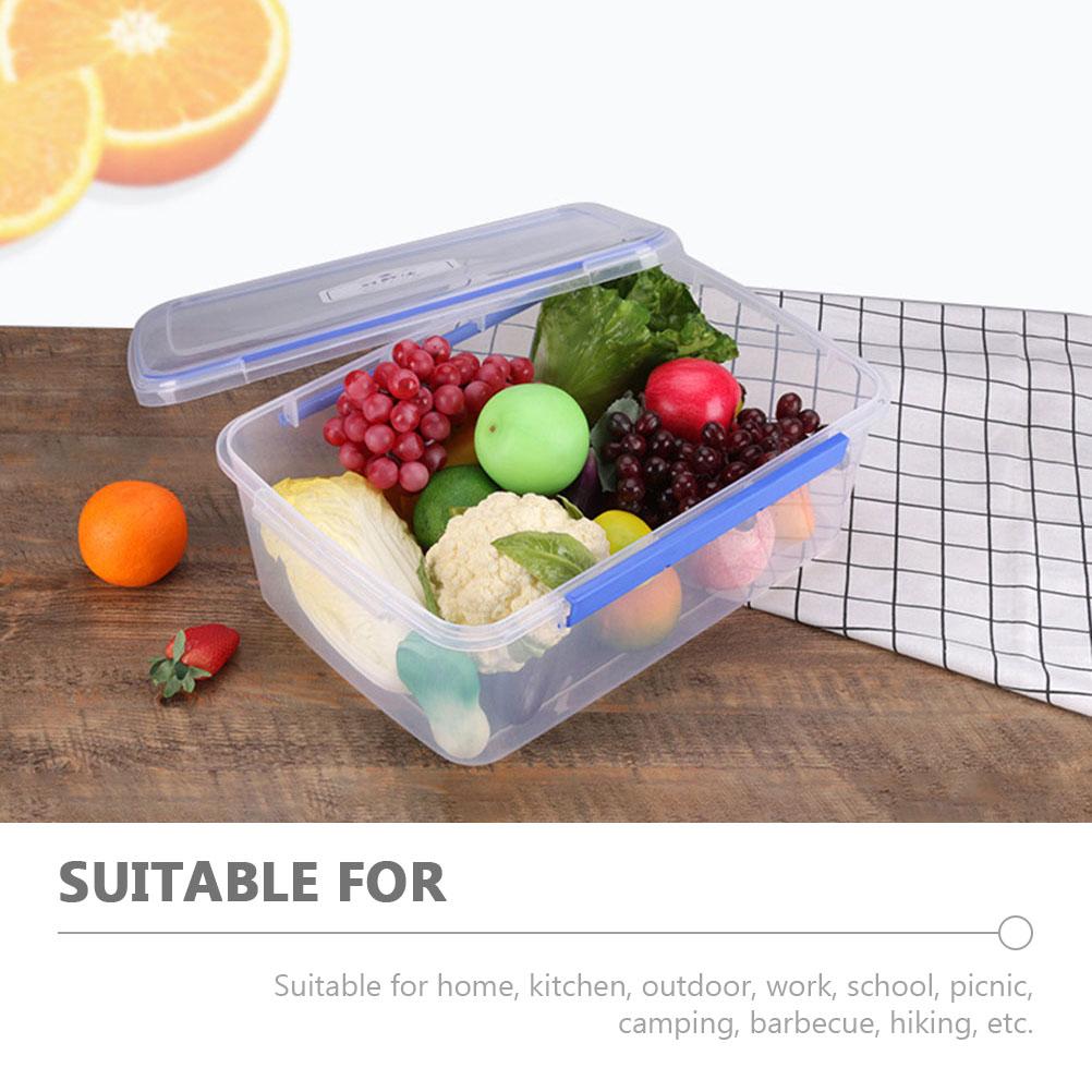 2 Pcs Plastic Fermentation Box with Lid 5.5L Stackable Sourdough Proofing Pizza Bowl Portable Reusable Container
