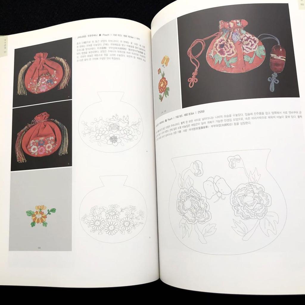 [USED] Korean embroidery design pattern collection "Embroidery Patterns