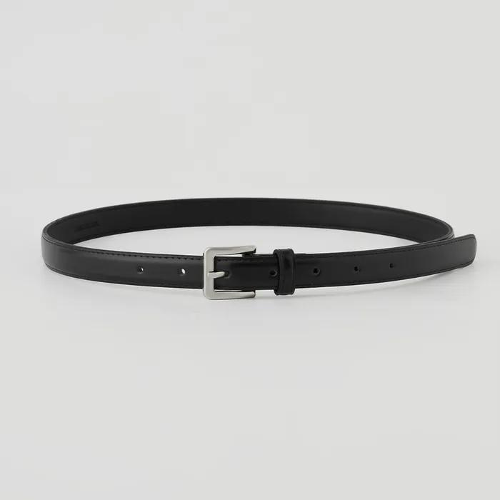 20mm classic leather belt - [silver/gold/brown]