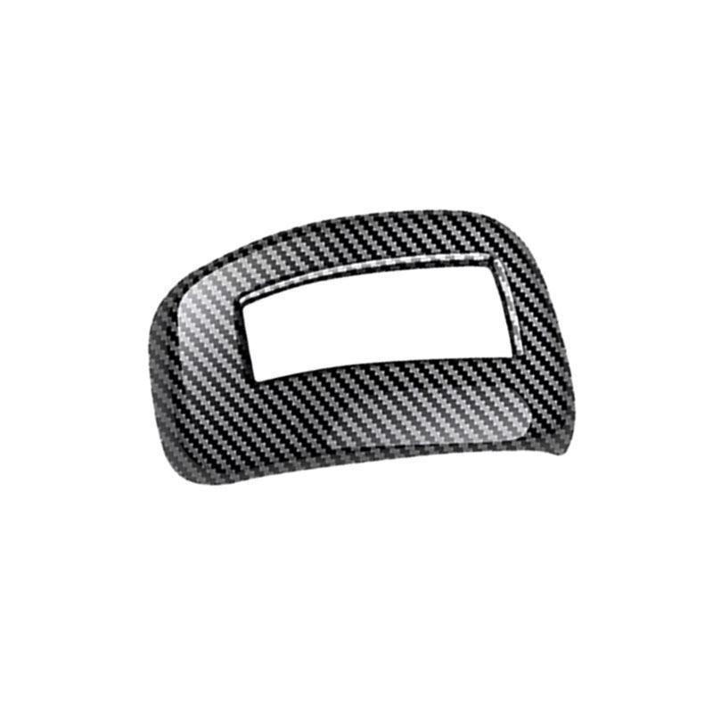 Für Mitsubishi Outlander Kohlefaser-Textur Auto ABS Zubehör Innenraum Schaltknauf Abdeckung Zierleiste