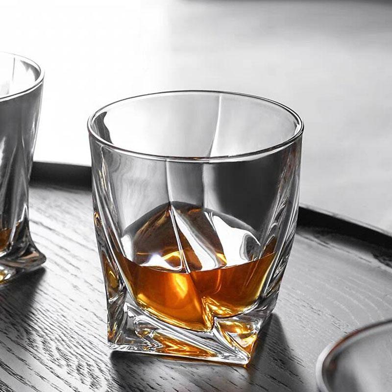 300ml/350ml Bar Luxury Whiskey Glass Creative Cocktail Glass Unique Design Wine Glass Transparent Beverage Cup Gift for Birthday
