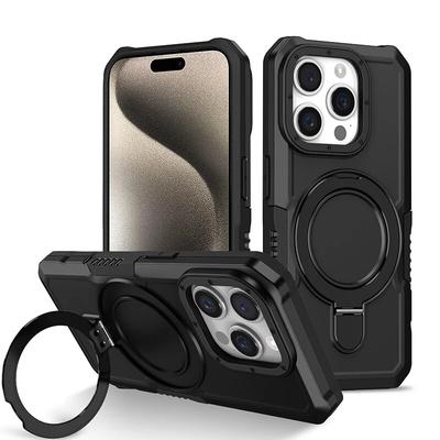 Dla iPhone 11 Pro Max Pokrowce na telefony z uchwytem na pierścień Stojak Anti Shock Armor Case dla iPhone 7 8 14 15 Plus XS XR 13 14 15 Pro Max