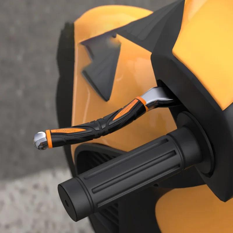 Lot de 2 poignées de frein souples et antidérapantes en silicone pour moto