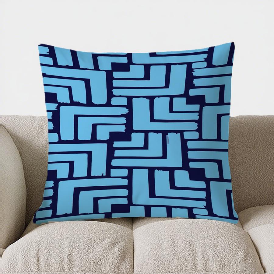 Home Decor Colorful Zigzag Pattern Pillow Pattern Cushion Cover Suitable for Sofa Bedroom Car Pillow Cover