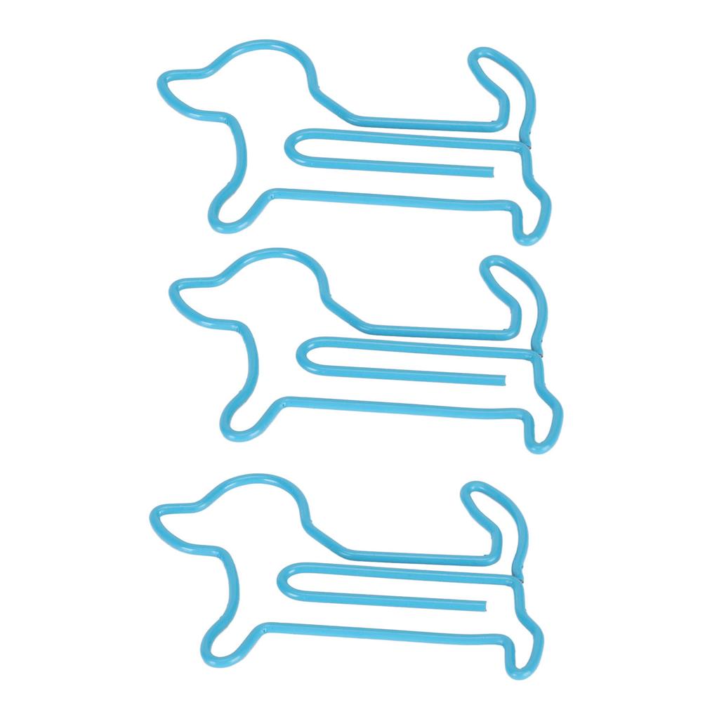 100pcs Dog Shaped Paper Clips Slip Resistance Exquisite Cute Paper Clips for School