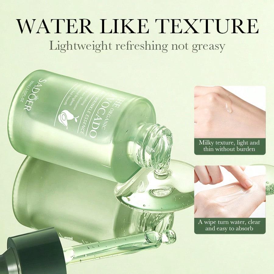 1PC Sadoer The Organic Avocado Anti-Wrinkle Essence, Moisturizing And Nourshing,Soothe Dryness,Deep