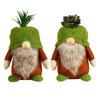 Plush Gnome Spring Decoration Cute Green Plant Gnome Doll for Tiered Tray Indoor Table Office Farmhouse Christmas Decoration