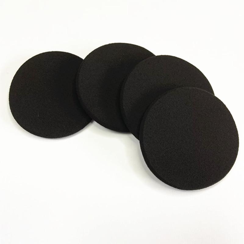 Black Dual-Use Makeup Sponge: 6CM Round Latex Puff for Dry/Wet Application of BB Cream, Foundation, Liquid, and Powder.