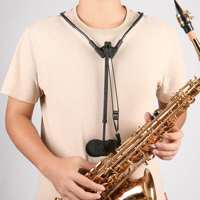 Ayarlanabilir Saksafon Boyun Askısı Çift Omuz Askısı Döner Kancalı Ergonomik Saks Omuz Askısı Alto Tenor Saksafonlar Bariton Klarnet için
