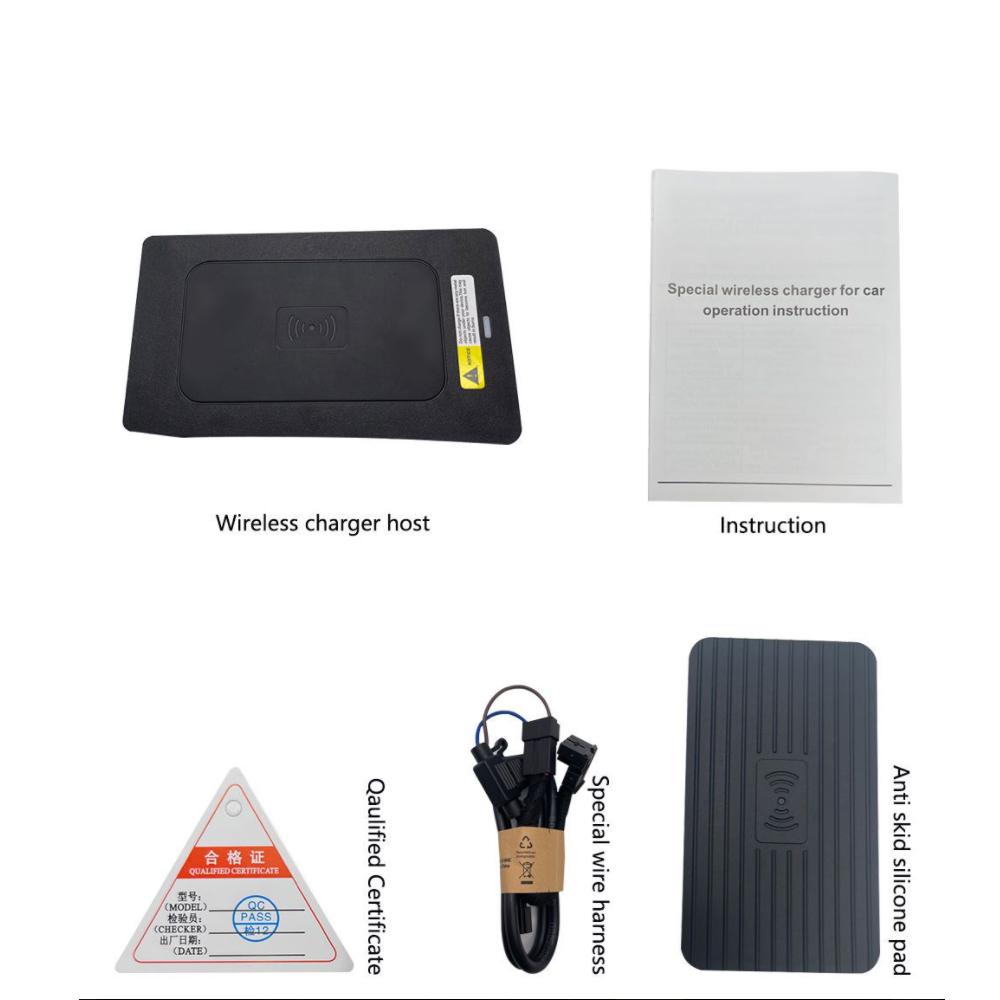 15W Car Wireless Charging for Mercedes Benz E Class W213 Coupe C238 2017~2025 Phone Fast Charger Tray Plate Mat Panel Accessorie