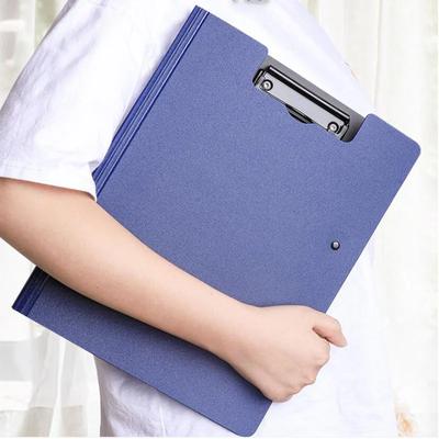 New A4 File Folder Clipboard Writing Pad Memo Clip Board Double Clips Organizer School Office Stationary Simple Clipboard