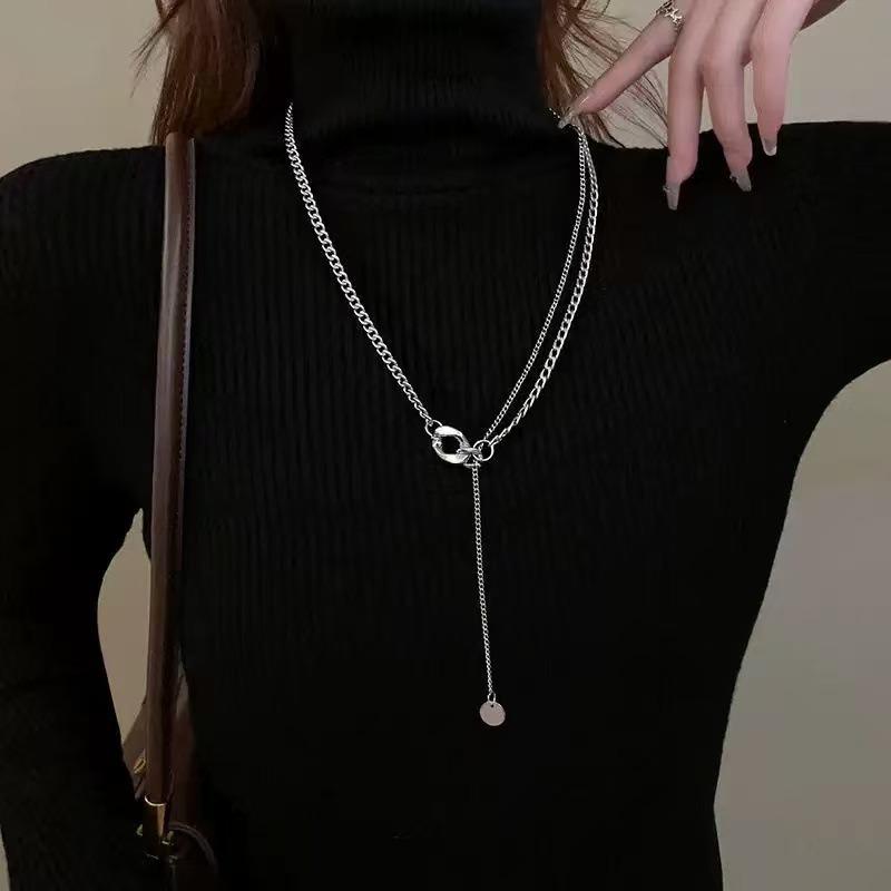Niche design versatile collarbone chain sweater chain long women's atmosphere high-end new necklace