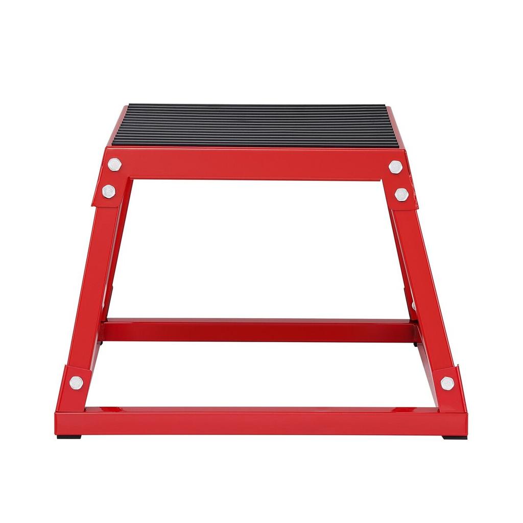 Plyometric Jump Box, 12 Inch Plyo Box, Steel Plyometric Platform and Jumping Agility Box, Anti-Slip Fitness Exercise Step Up Box for Home Gym