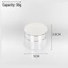 20g Electroplated Silver Glass Cream Jar: Sealed Cosmetic Sample Bottle for Face and Eye Creams & Lotions
