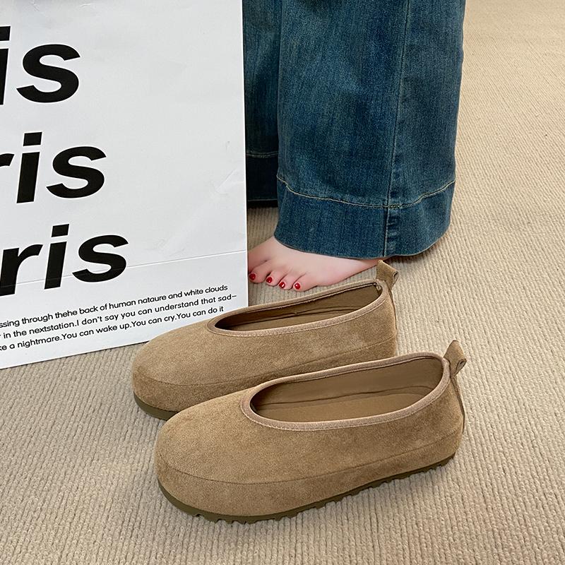 CRLAYDK Women's Footbed Comfortable Slip On Mules House Slipers With Arch Support Ladies Suede Moccasins Casual Flat Shoes