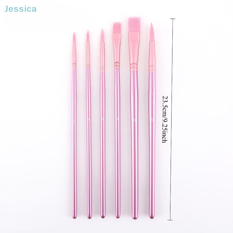 Nylon Bristle Wooden Handle Pointed And Flat Watercolor Paintbrush Set For Art, Acrylic, Gouache, And Oil Painting