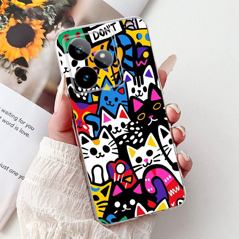 For Realme GT 7 7T Case 2025 Popular Flower Soft Clear Silicone TPU Protective Cover For Realme GT7 Pro RMX5011 Phone Case Shell