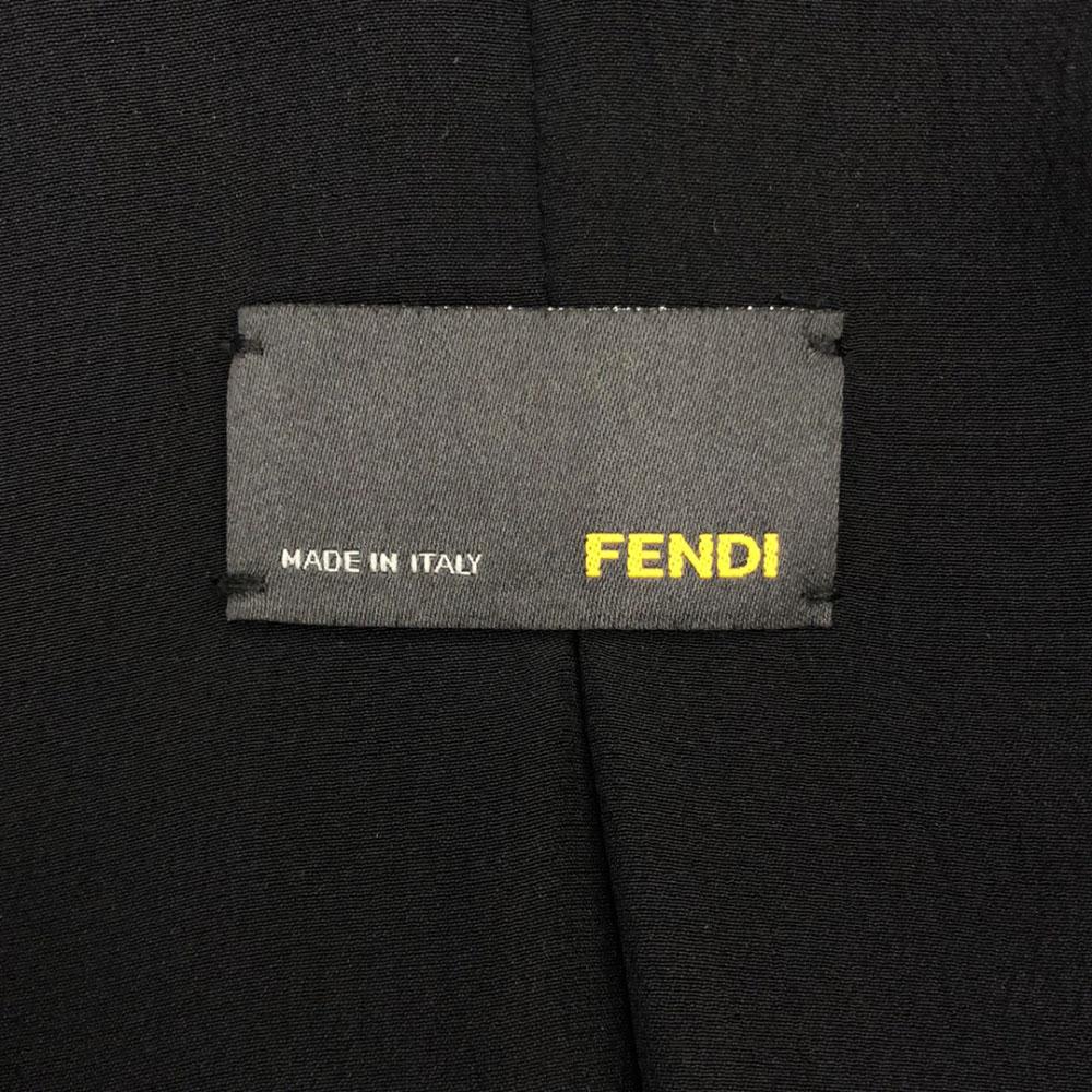 Fendi Trench Coat 38 Black Women Used
