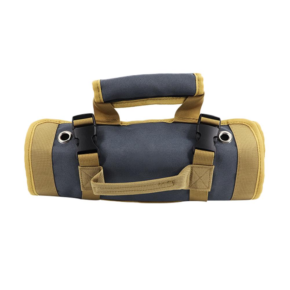 Multi-Pocket Tool Bag Portable Roll Up Tool Bags Oxford Cloth Hardware Tools Pouch Space-Saving Tool Organizer Carrier Bag