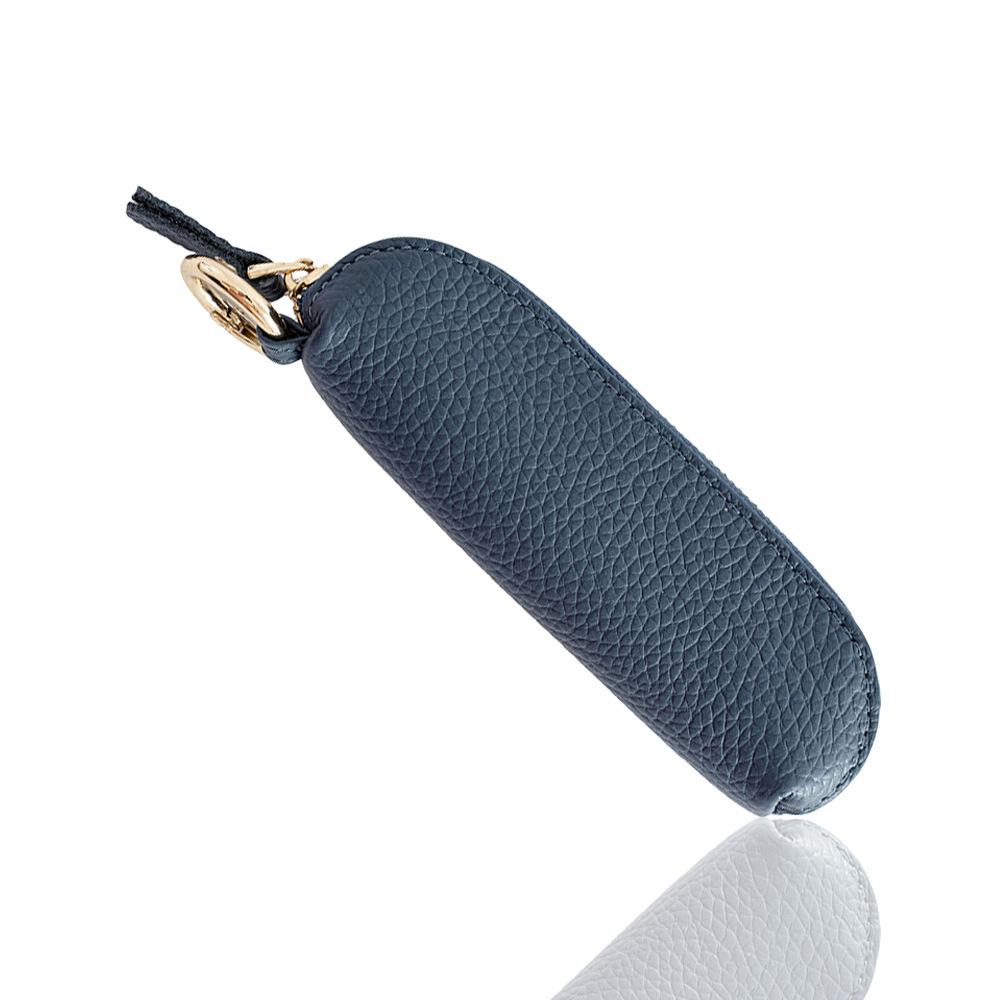 Handmade Japanese Style Leather Coin Pouch with Keychain Wallet for Women Mini Jewelry Money Key Earphone Organizer Bag Purse