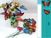 50/100Pcs Colorful Simulation Butterfly Flowerpot Decoration Gardening Ornament Plant Home Decor