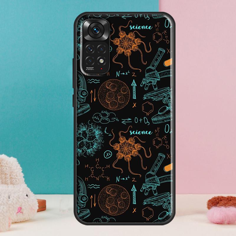 Biology and Chemistry Case For Xiaomi Redmi Note 13 12 Pro 14 11 9 10 9S 10S 11S 12S Redmi 14C 13C 10C 12C Cover