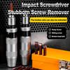 13pcs Hex Head Impact Screwdriver Set with Metal Handle, Multi-Function Shock Screwdriver & Bit Set with Chisel Bits