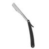 Barber   Straight   Hair Clipper Salon Folding Blade   with Blade Black