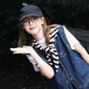 Autumn And Winter Warm Knitted Striped Headscarf Women'S Neck Protection Triangle Scarf