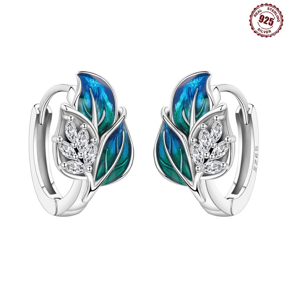 

Креативные серьги-пусеты из стерлингового серебра 925 пробы, элегантные и простые серьги, изготовленные из циркония для повседневной носки и показа на фото