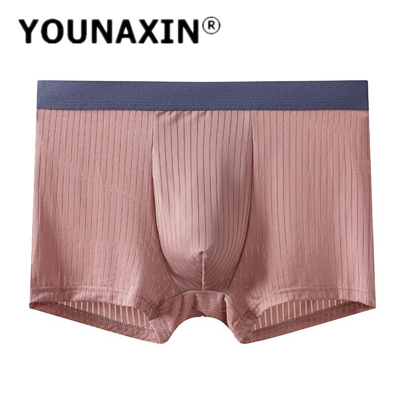 Big Size Men's Underwear Ice Silk Panties Boxer Briefs Underpants Boy Undies Undershorts Knickers L XL 2XL 3XL 4XL