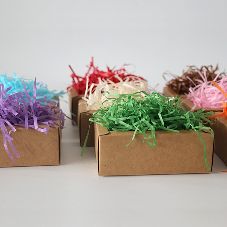 Raffia Shredded Paper Strips for Creative Wedding Candy Gift Box