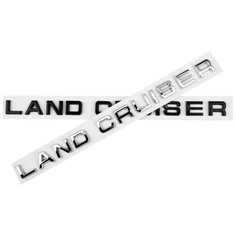 Land Cruiser 3D ABS Letters Sticker Hood Emblem Badge Exterior Modification For 2021-2023 Toyota Land Cruiser 300 LC300  VXR GXR