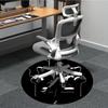 1pc Scarface Carpet, Round Non-Slip Durable Large Size Office Carpet, Suitable for Office, Beautiful Decoration
