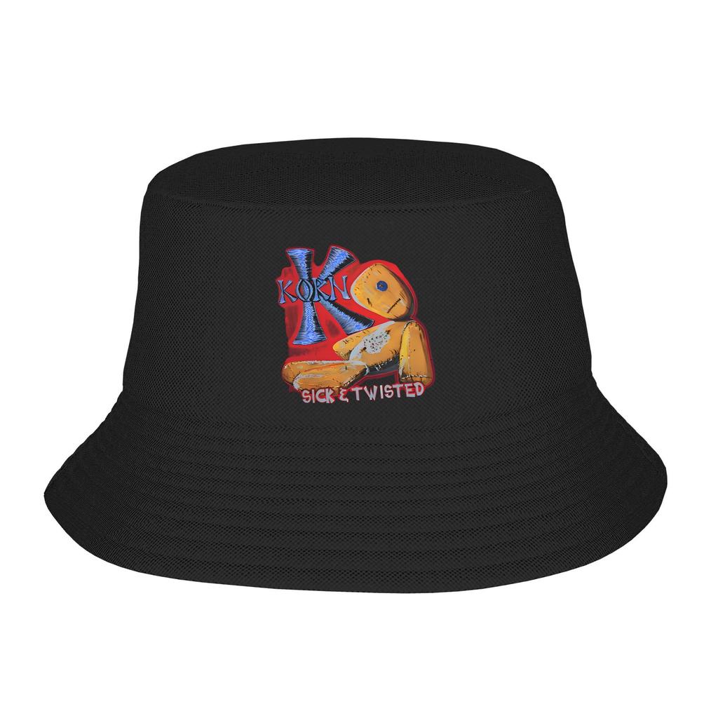 Rock Korn Bucket Hat for Women Men Beach Nu Metal Band Neidermeyers Field Hat Hip Hop Packable for Fishing Hats Dropshipping