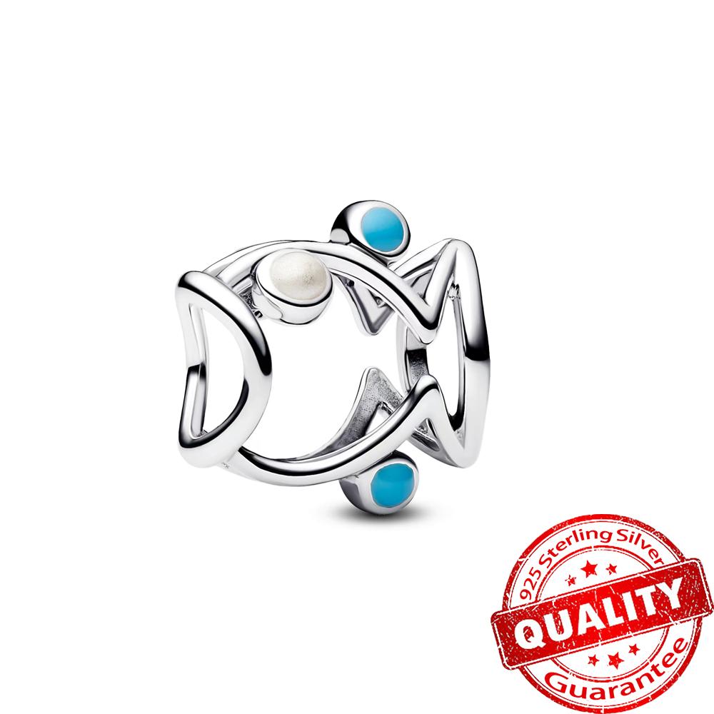 Summer Ocean Series Copper Crab,Dolphin & Seahorse Dangle Charm Fits Bracelet Diy Women Girl Necklace Pendant Gift