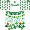St.patrick's Day Party Supplies Clover Flag Ball Bar Bar Atmosphere Decorations