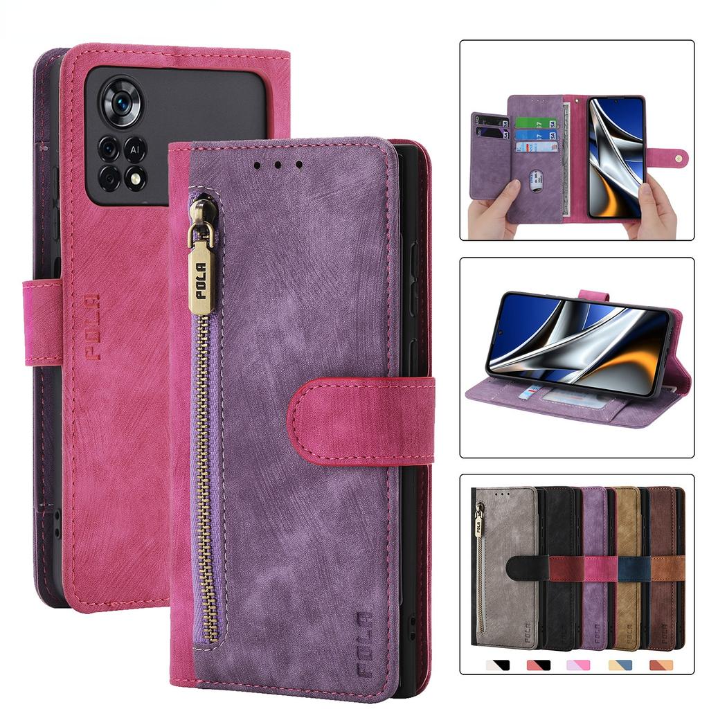 Кожаный чехол-книжка-кошелек с картами для Xiaomi Redmi Note 11 10 9 ...