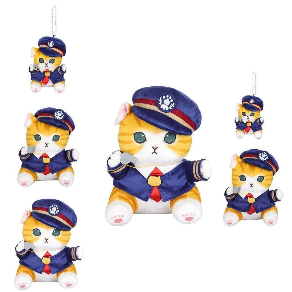 Soft And Cuddly Cat Train Conductor Plush Pillow Ideal For Sleep Decor And