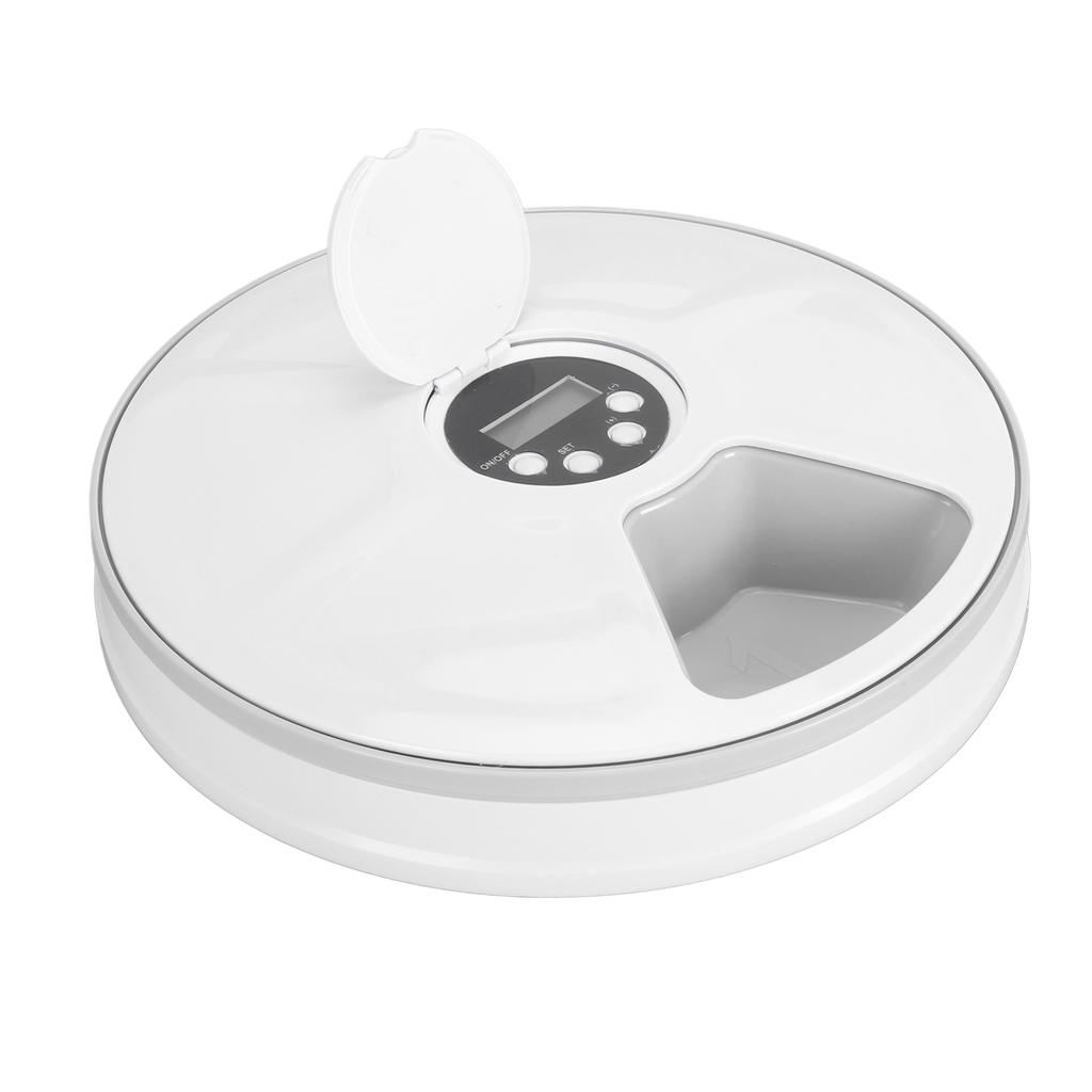 Automatic Pet Feeder Smart Easy To Use Round Dog Cat Timed Dry Food Dispenser with Portion Control