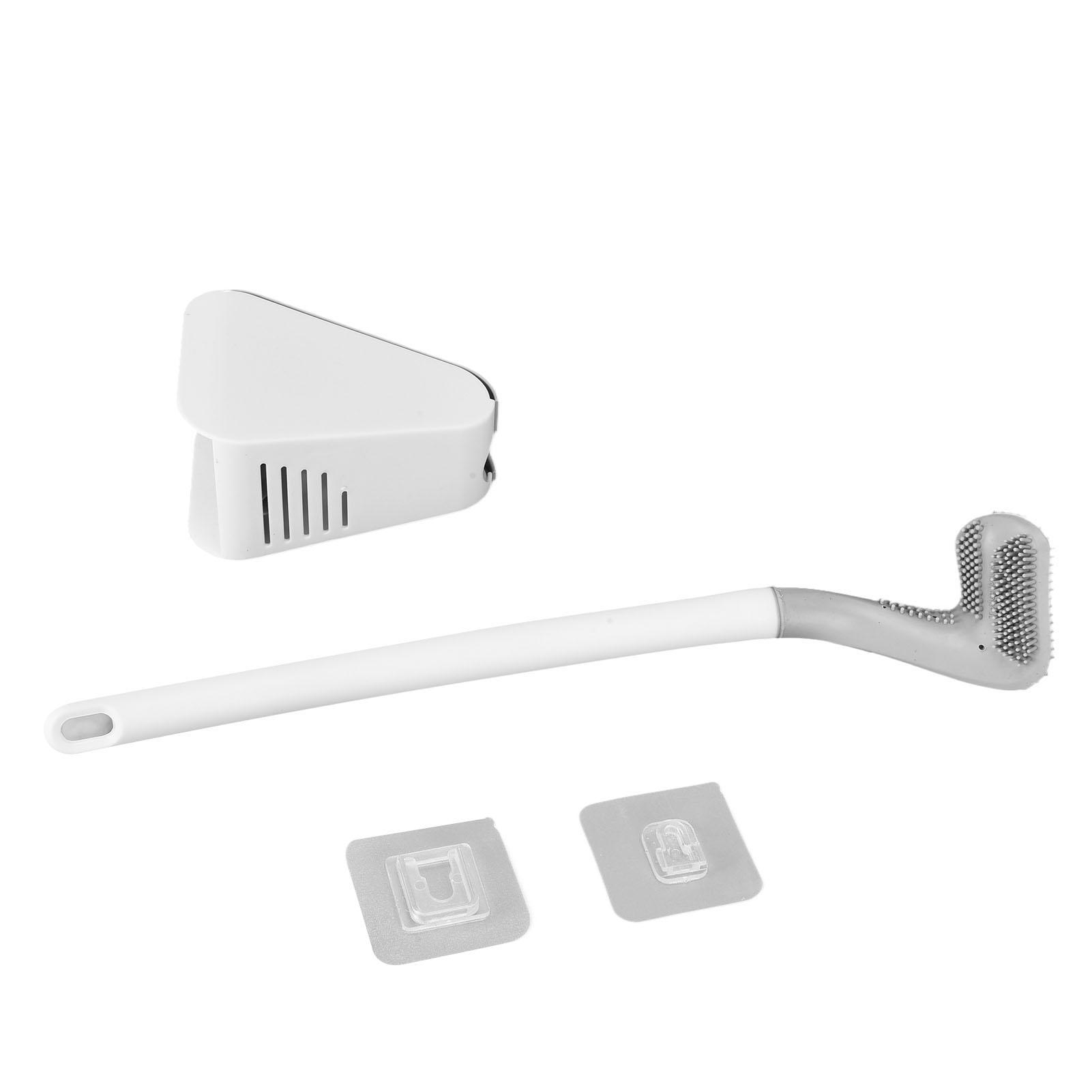 

Подвесной ершик для унитаза Golf с длинной ручкой, без мертвых углов, щетка для уборки для бытовой ванной комнаты, синий белый