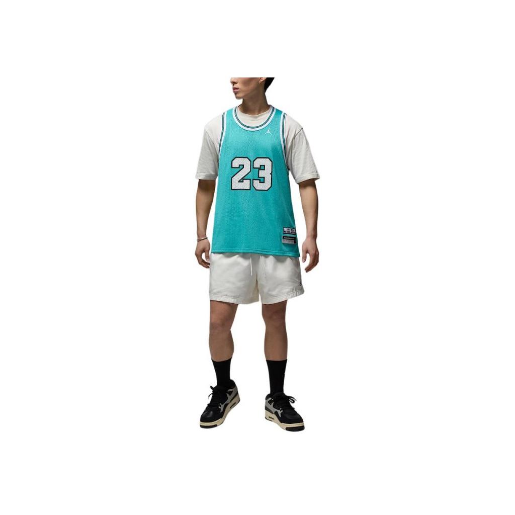 Jordan Essentials SS25 Comfortable Soft Skin-Friendly Tank Top Men Tops Washed-Blue White HF9375-392