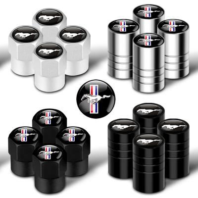 4Pcs For Ford Focus ST Mk7 Fiesta Ranger Kuga Mustang F150 Everest Car Wheel Tire Valve Caps Car Logo Badge Tyre Rim Stem Covers Stem Caps1