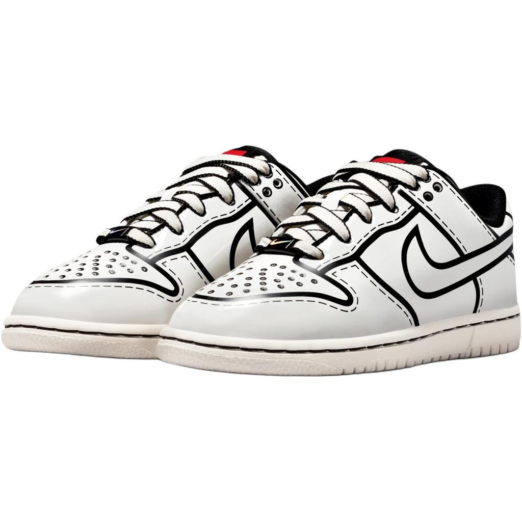 LEGO x Nike Dunk Low Top Kinder-Skateboardschuhe Schwarz Weiß Kinder im Alter von 3-7 Jahren II7288-100