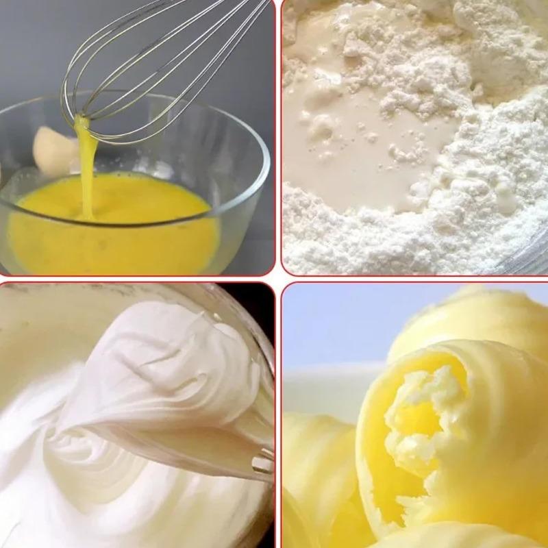 10 Inch Handheld Household Stainless Steel Egg Mixer, Manual Egg Beater, High-quality and Durable Baking Tool Practical