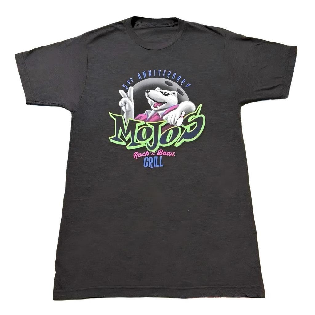 Unisex Mojo's Rock 'n Bowl Grill 2nd Anniversary graphic t-shirt
