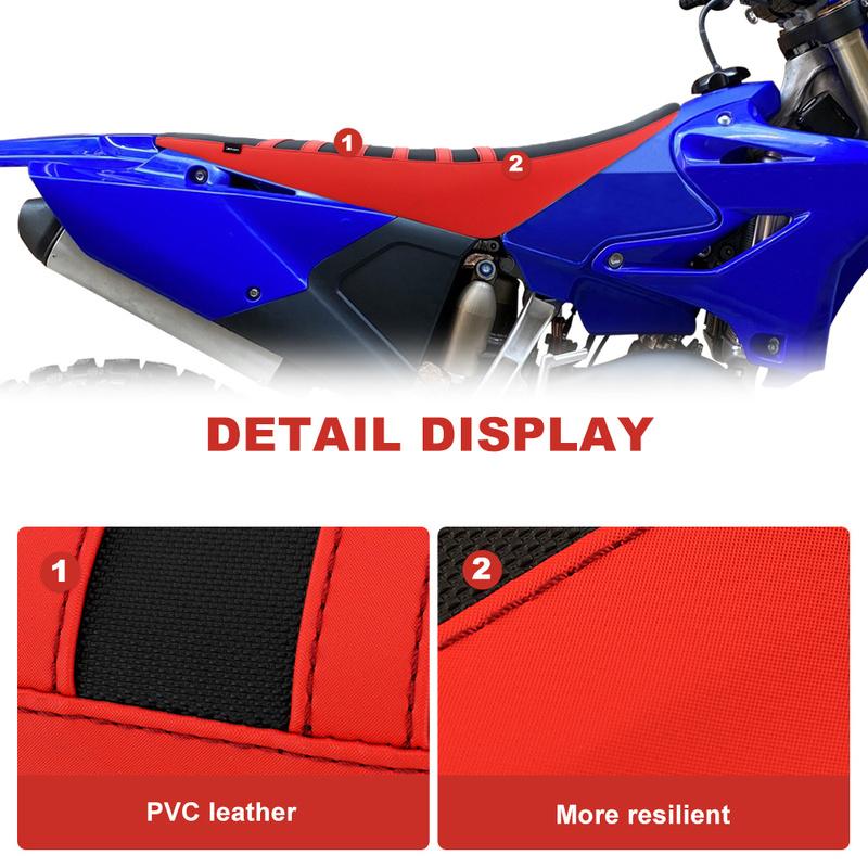 Motorcycle Fit For Yamaha YZ 125 YZ125 YZ250 2002-2021 Saddle Cushion Cover Non-Slip Seat Cover PVC Leather Waterproof Seat