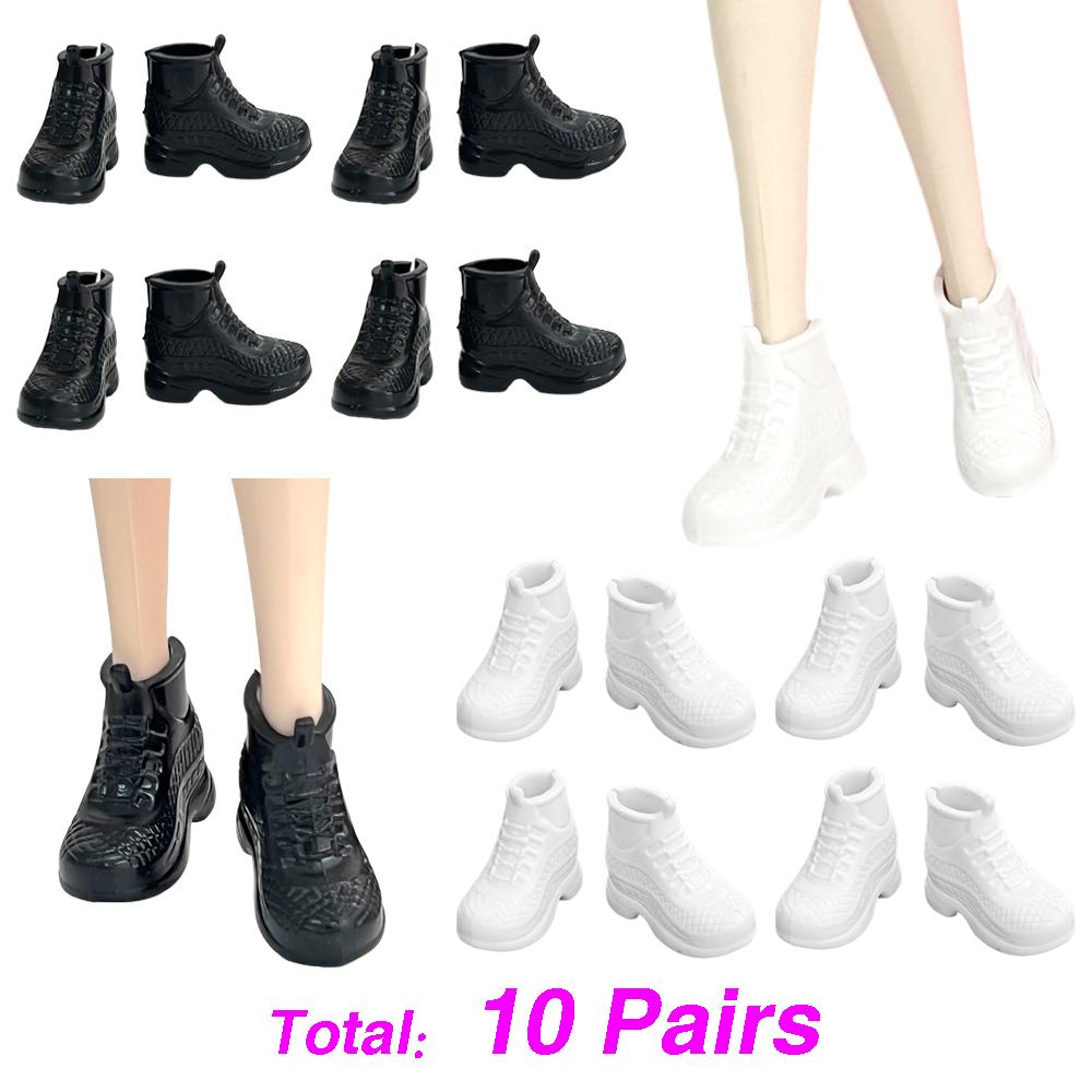 10 Pairs Fashion Doll Shoes 29CM Doll Sneakers Sports Shoes 11.5 Inch Doll Boots 1/6 Dolls Accessories 1/6 Doll DIY Toys GiftJJ