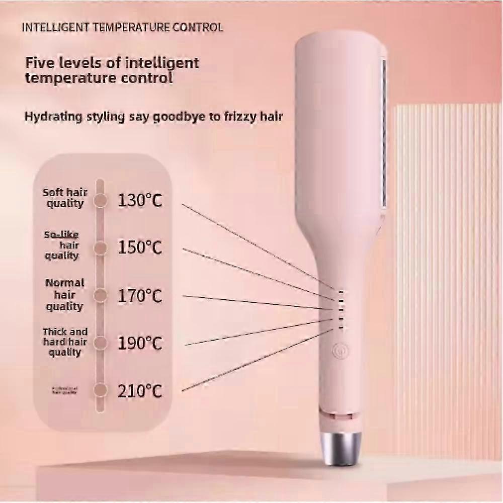 32mm Egg Shaped Curling Iron V-Shape Wave Pattern Negative Ion Water Wave Texture Damage Free Hair Styling Tool for Dormitory