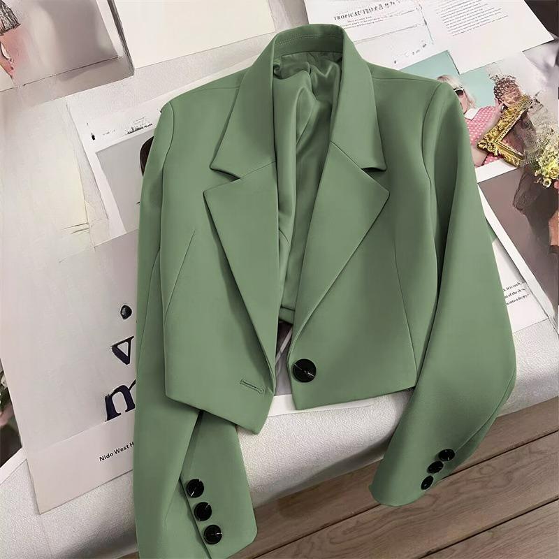 Short White Jacket Women's Small Fashionable Suit Women's Spring and Autumn Clothes Workplace Goddess Fan Jacket Suit Women